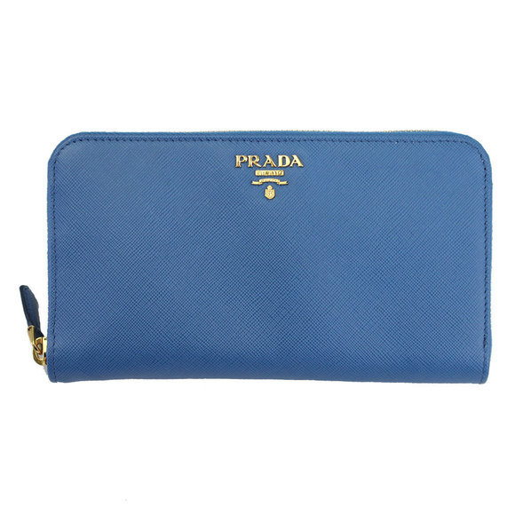 Prada Cobalt Zip Long Wallet Leather - Picture 1 of 4